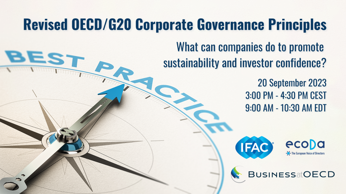 Revised OECD/G20 Corporate Governance Principles | Online Event | IFAC